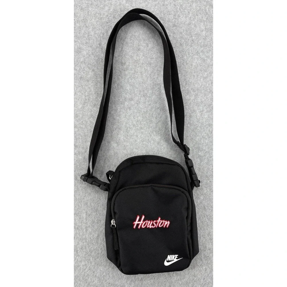 Nike Heritage Houston‎ Embroidered Crossbody Bag Black DB0456-010 4L